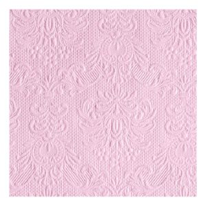 AMB.12504928 Elegance pink dombornyomott papírszalvéta 25x25cm,15db-os