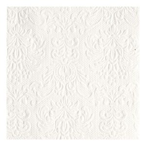 AMB.12504925 Elegance White dombornyomott papírszalvéta 25x25cm,15db-os