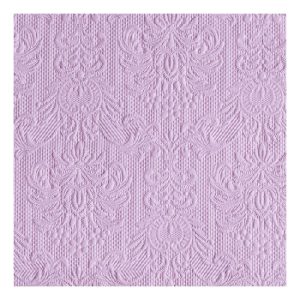 AMB.13305506 Elegance light purple dombornyomott papírszalvéta 33x33cm,15db-os