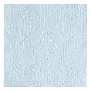 AMB.13305508 Elegance light blue dombornyomott papírszalvéta 33x33cm,15db-os