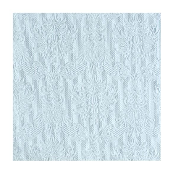 AMB.13305508 Elegance light blue dombornyomott papírszalvéta 33x33cm,15db-os