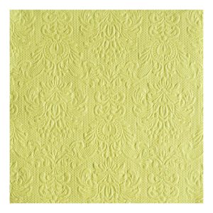 AMB.14004931 Elegance light green dombornyomott papírszalvéta 40x40cm,15db-os