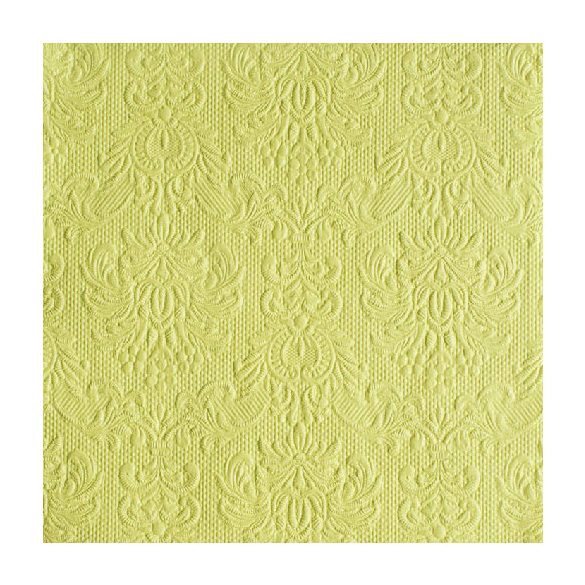 AMB.14004931 Elegance light green dombornyomott papírszalvéta 40x40cm,15db-os