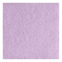   AMB.14005506 Elegance light purple dombornyomott papírszalvéta 40x40cm,15db-os