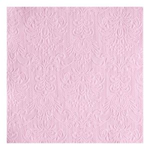 AMB.14004928 Elegance rose dombornyomott papírszalvéta 40x40cm,15db-os