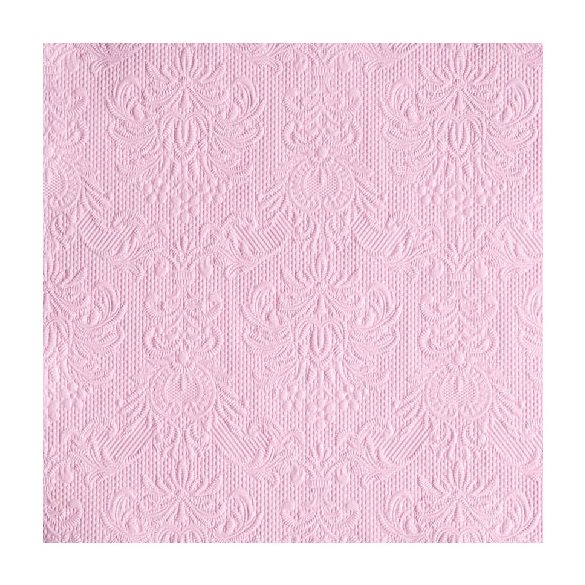 AMB.14004928 Elegance rose dombornyomott papírszalvéta 40x40cm,15db-os