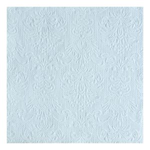 AMB.14005508 Elegance light blue dombornyomott papírszalvéta 40x40cm,15db-os