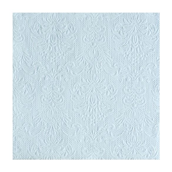 AMB.14005508 Elegance light blue dombornyomott papírszalvéta 40x40cm,15db-os