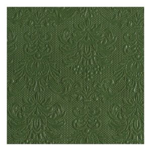 AMB.12504939 Elegance dark green dombornyomott papírszalvéta 25x25cm,15db-os