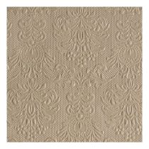  AMB.12505509 Elegance taupe dombornyomott papírszalvéta 25x25cm,15db-os