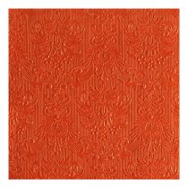   AMB.14005502 Elegance orange dombornyomott papírszalvéta 40x40cm,15db-os