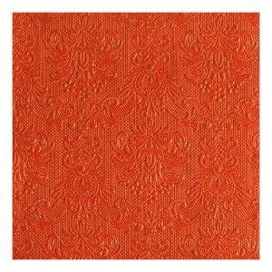 AMB.14005502 Elegance orange dombornyomott papírszalvéta 40x40cm,15db-os