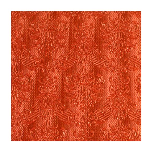 AMB.14005502 Elegance orange dombornyomott papírszalvéta 40x40cm,15db-os