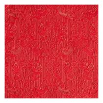   AMB.14005515 Elegance red dombornyomott papírszalvéta 40x40cm, 15db-os