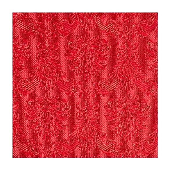 AMB.14005515 Elegance red dombornyomott papírszalvéta 40x40cm, 15db-os