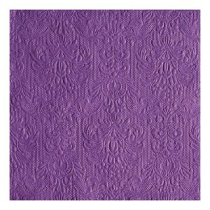 AMB.13305512 Elegance purple dombornyomott papírszalvéta 33x33cm,15db-os