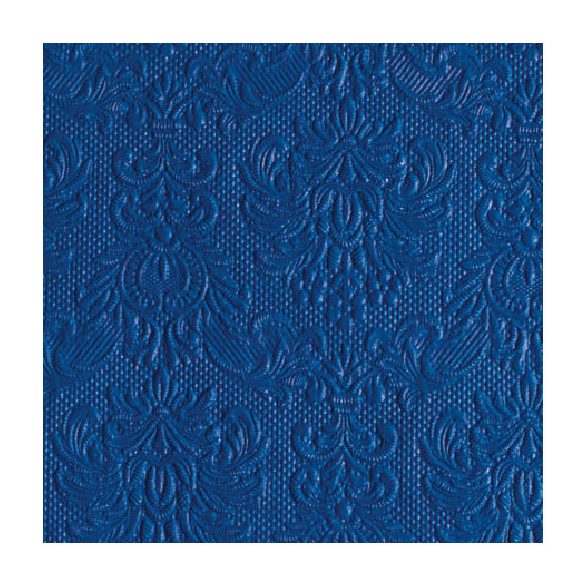 AMB.12505500 Elegance Navy dombornyomott papírszalvéta 25x25cm,15db-os