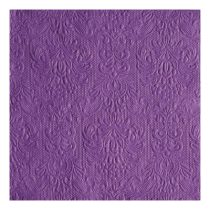   AMB.14005512 Elegance purple dombornyomott papírszalvéta 40x40cm,15db-os