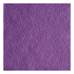 AMB.14005512 Elegance purple dombornyomott papírszalvéta 40x40cm,15db-os