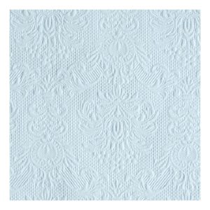 AMB.12505508 Elegance light blue dombornyomott papírszalvéta 25x25cm,15db-os