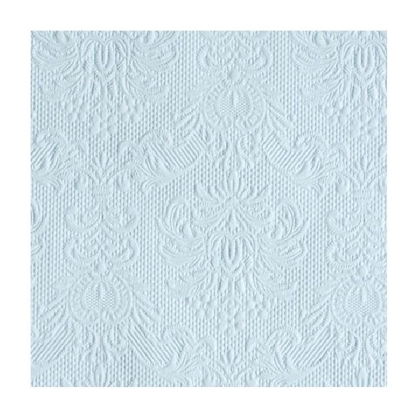 AMB.12505508 Elegance light blue dombornyomott papírszalvéta 25x25cm,15db-os