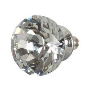CLEEF.62647 Ajtófogantyú 3cm,üveg