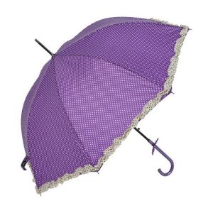 CLEEF.JZUM0030PA Esernyő 100cm, lila alapon fehér pöttyös