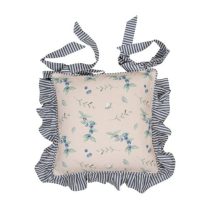   CLEEF.BBF25 Párnahuzat kötős 40x40cm, 100% pamut, Blueberry Fields