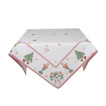   CLEEF.HLC03 Asztalterítő 130x180cm, 100% pamut, Happy Little Christmas