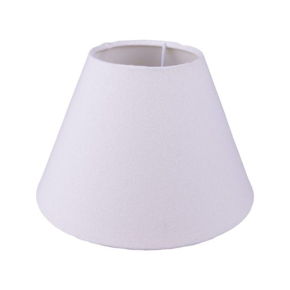 CLEEF.6LAK0532 Lámpaernyő fehér textilbevonatú, műanyag belsővel, 23x15cm