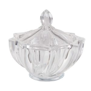 CLEEF.6GL4187 Üveg bonboniere 12x12cm