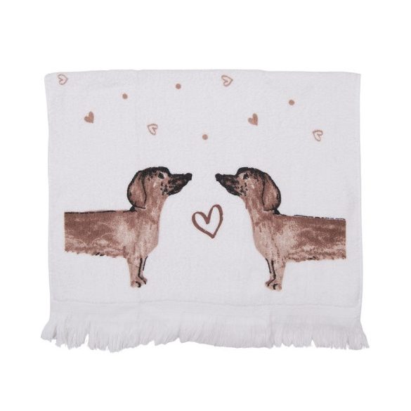 CLEEF.CTDHL2 Konyhai kéztörlő 40x66cm,pamut, Dachshund Love