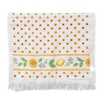   CLEEF.CTLEL Konyhai kéztörlő m40x66cm, pamut, Lemons & Leafs