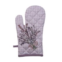   CLEEF.LAG44 Edényfogó kesztyű 18x30cm, 100% pamut, Lavender Garden