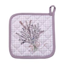   CLEEF.LAG45 Edényalátét 20x20cm,100% pamut, Lavender Garden