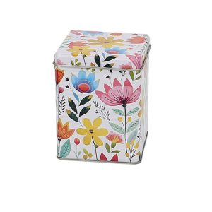T.B.FLW897 Fémdoboz 60x60x80mm,50g, Flowers