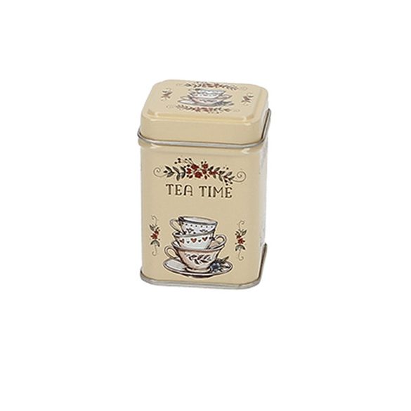 T.B.TTM923 Fémdoboz 44x44x62mm,25g, Tea Time