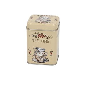 T.B.TTM924 Fémdoboz 60x60x80mm,50g Tea Time