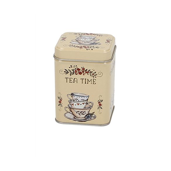 T.B.TTM924 Fémdoboz 60x60x80mm,50g Tea Time