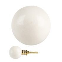 CLEEF.66058 Fehér gömb kerámia ajtógomb 3cm