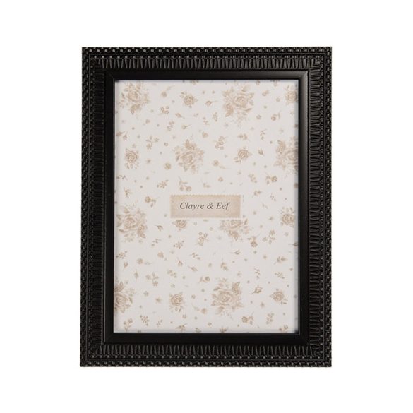 CLEEF.2F1270M Fekete klasszikus fa képkeret17x1x22/13x18cm