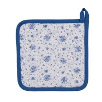   CLEEF.BRB45 Edényalátét 20x20cm, 100% pamut, Blue Rose Blooming