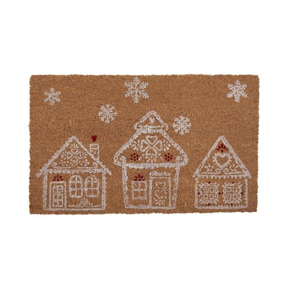 CLEEF.GBBMC-1 Lábtörlő 75x45cm, kókusz-PVC, Gingerbread Bliss
