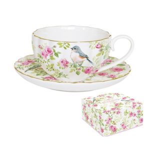 R2S.1282SPRI Porcelán teáscsésze+alj 200ml dobozban Spring Time