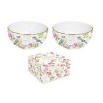   R2S.1286SPRI Porcelán tálkaszett 2db-os 12cm,250ml dobozban,Spring Time