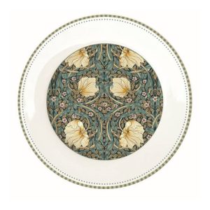 R2S.944WILB Porcelán desszerttányér 19cm, William Morris, Black
