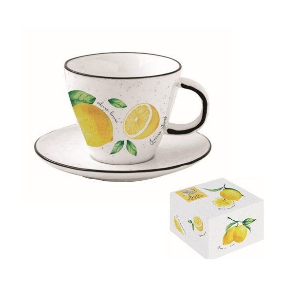 R2S.2204AMAL Porceláncsésze+alj 250ml,dobozban,Amalfi