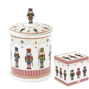 R2S.2185NUTC Porcelán keksztároló 14x20cm, dobozban, Nutcracker