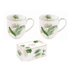 R2S.1281EXOT Porcelán bögreszett 2 db-os, 350ml, dobozban, Exotique