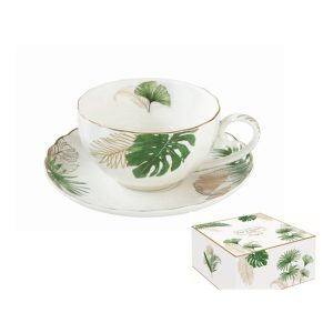 R2S.1282EXOT Porcelán teáscsésze+alj 200ml, dobozban, Exotique